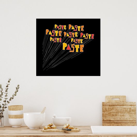 Anheften von Hand-Logo-Array-Plakatwerbung Poster (Küche)