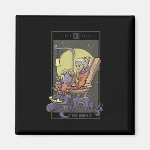 Anheften von Hermit-Tarot-Kartenquilz Magnet