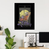 Anheften von Hermit-Tarot-Kartenquilz Poster (Heimbüro)