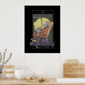 Anheften von Hermit-Tarot-Kartenquilz Poster (Küche)
