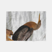 Anhinga auf der Lauer Fleecedecke (Vorderseite (Horizontal))