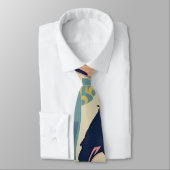 Anhinga Pastel farbenfrohe Muster Krawatte (Gebunden)