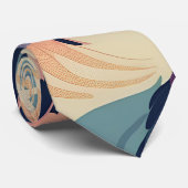 Anhinga Pastel farbenfrohe Muster Krawatte (Gerollt)