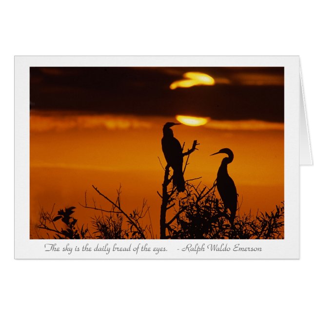 Anhingas bei Sonnenaufgang (Vorderseite (Horizontal))