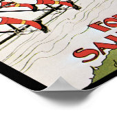 Anhörungen, 1896 Jugendstil-Werbung Poster (Ecke)