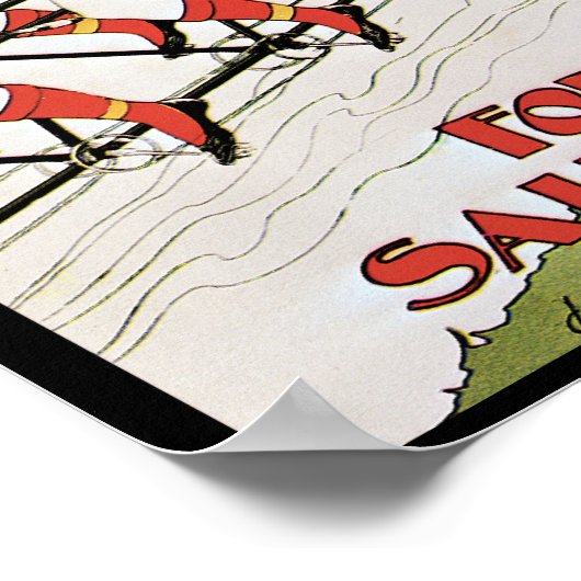 Anhörungen, 1896 Jugendstil-Werbung Poster (Ecke)