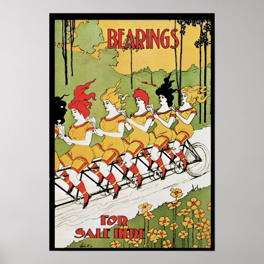 Anhörungen, 1896 Jugendstil-Werbung Poster (Vorne)