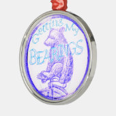 "Anhörungen" Silbernes Ornament (Links)