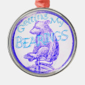 "Anhörungen" Silbernes Ornament (Vorne)