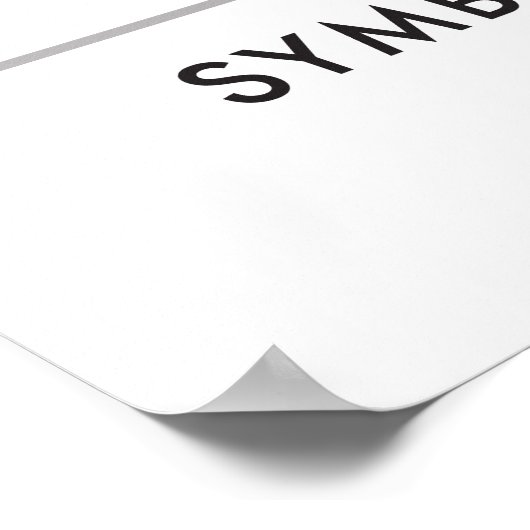 Ani Bere | Kennzeichen für Sorgfalt und Ausdauer Poster (Ecke)