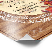 Ani L'Dodi v'Dodi Li - Ich bin die der geliebten Fotodruck (Ecke)