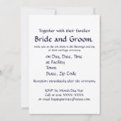 Ani L'Dodi V'Dodi Li Wedding Einladung (Rückseite)