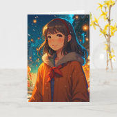 Ani mazing Christmas Anime Pun Karte (Gelbe Blume)