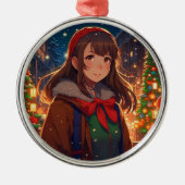 Ani-mazing Christmas | Winternacht Ornament Aus Metall (Vorne)