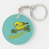 Anianiau Hawaii Forest Bird Schlüsselanhänger (Rückseite)