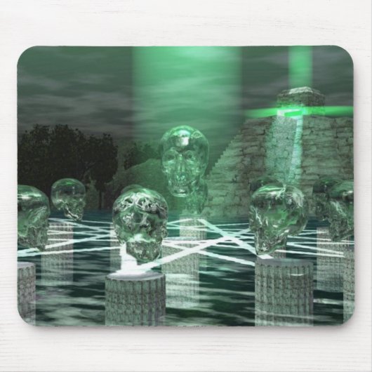 Anicent Mayan Ritual 13 Crystal Skulls Mousepad (Vorne)