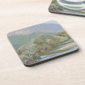 Aniene River Atemberaubende Jugendstil-Landschaft Getränkeuntersetzer (Linke Seite)
