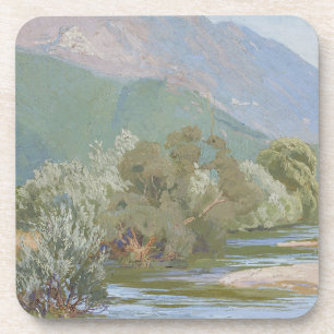 Aniene River Atemberaubende Jugendstil-Landschaft Getränkeuntersetzer