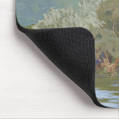 Aniene River Atemberaubende Jugendstil-Landschaft Mousepad (Ecke)