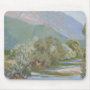 Aniene River Atemberaubende Jugendstil-Landschaft Mousepad