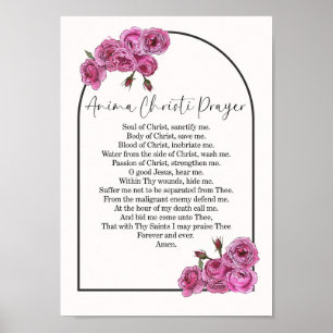 Anima Christi Gebetswandkunst Poster