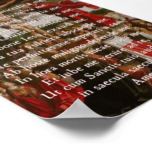 Anima Christi Print Poster (Ecke)