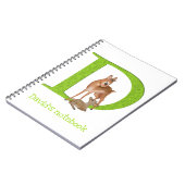 Animal ABC D ist für Dik-Dik-Notebook Notizblock (Linke Seite)