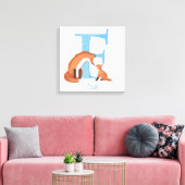 Animal ABC F ist für Fox Leinwand gedruckt (Insitu (Wohnzimmer))