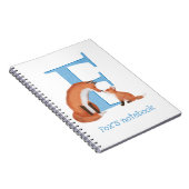 Animal ABC F ist für Fuchsheft geeignet Notizblock (Rechte Seite)