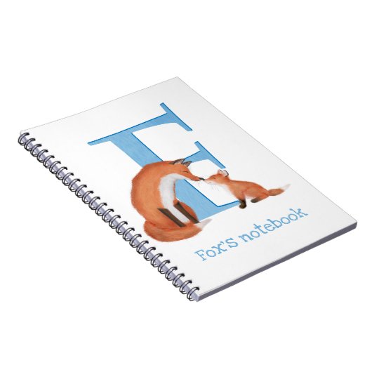 Animal ABC F ist für Fuchsheft geeignet Notizblock (Rechte Seite)