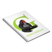 Animal ABC G ist für Gorilla-Notebook Notizblock (Rechte Seite)