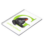 Animal ABC G ist für Gorilla-Notebook Notizblock (Linke Seite)