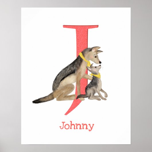 Animal ABC J ist für den Jackendruck Poster (Vorne)