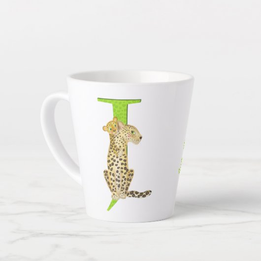 Animal ABC J ist für Jaguar Latte Tasse geeignet (Linke Ecke)