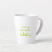 Animal ABC J ist für Jaguar Latte Tasse geeignet (Rechte Ecke)