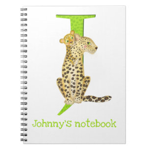 Animal ABC J ist für Jaguar-Notebook Notizblock