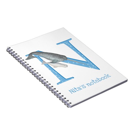 Animal ABC N ist für Narkalnotebook Notizblock (Rechte Seite)