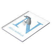 Animal ABC N ist für Narkalnotebook Notizblock (Linke Seite)