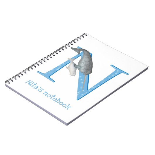 Animal ABC N ist für Narkalnotebook Notizblock (Linke Seite)