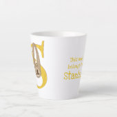Animal ABC S is for sloth latte mug Milchtasse (Vorderseite)