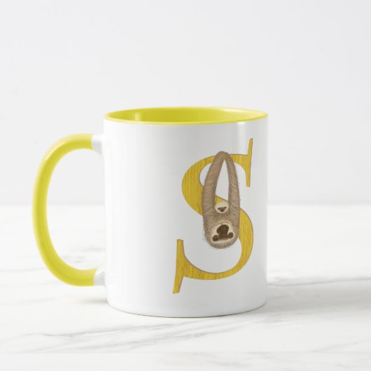Animal ABC S is for sloth mug Tasse (Links)