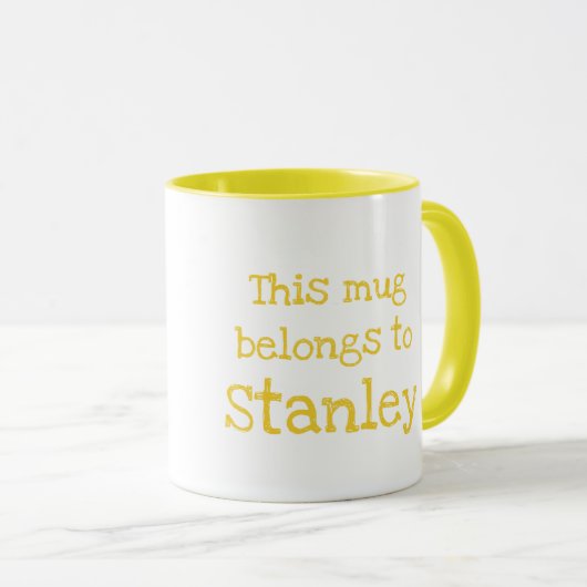 Animal ABC S is for sloth mug Tasse (VorderseiteRechts)