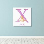 Animal ABC X ist für den Druck von Xerus canvas be Leinwanddruck (Insitu (Holzboden))