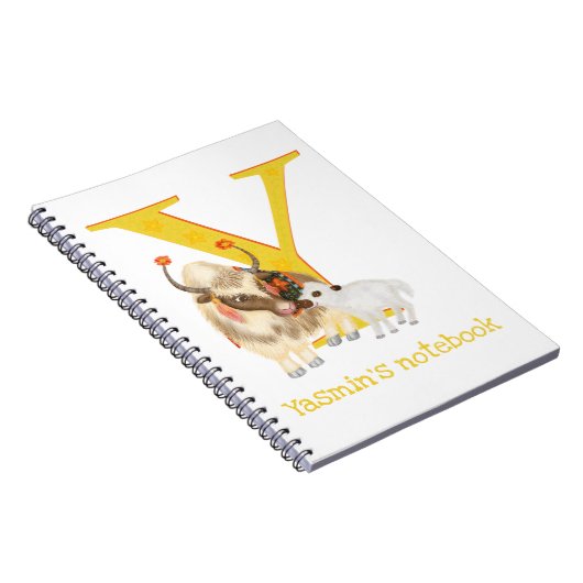 Animal ABC Y ist für Yak-Notizbuch Notizblock (Rechte Seite)