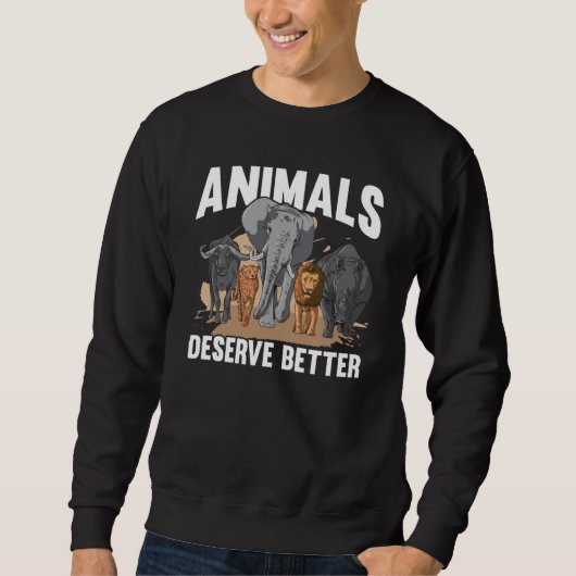 Animal Activist Rescue Animals Conservation Rights Sweatshirt (Vorderseite)