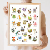 Animal Alphabet ABC Klassenzimmer Lehrplakat Poster