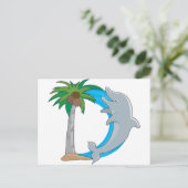 Animal Alphabet Dolphin Postkarte (Stehend Vorderseite)