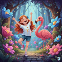 Animal Alphabet F für Flamingo