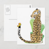 Animal Alphabet Jaguar Postkarte (Vorne/Hinten)