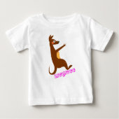 Animal Alphabet K für Kangaroo Baby T-shirt (Vorderseite)
